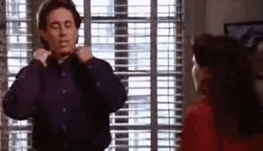 Seinfeld Popping Collar Dance GIF