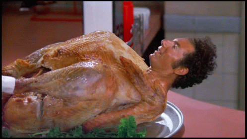 Seinfeld Turkey Kramer Hey Buddy GIF