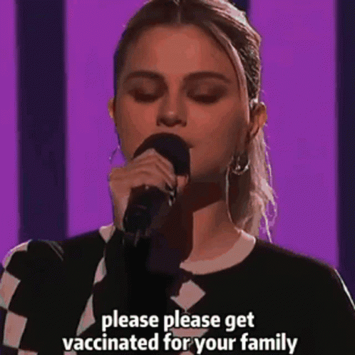Selena Gomez Plead To Get Vaccinated GIF