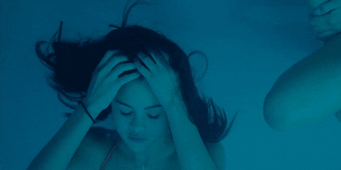 Selena Gomez Underwater GIF