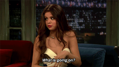Selena Gomez Whats Going On Puzzled Face GIF