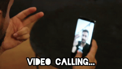 Self Video Calling GIF