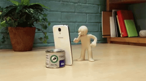 Morph Cute Selfie On Desk GIF