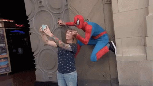 Selfie With Andrew Garfield Spiderman GIF