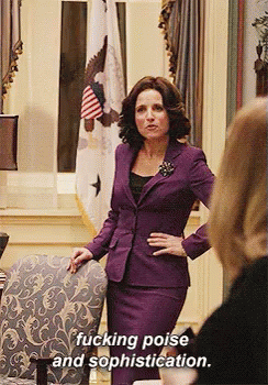 Selina Meyer Veep Posing GIF