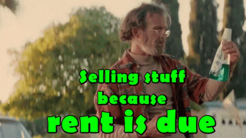 Selling Stuff Because Rent Is Due GIF
