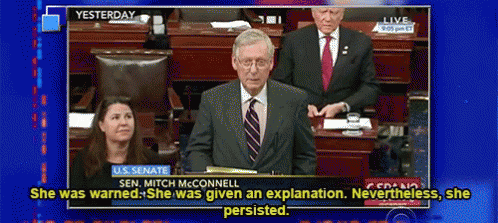 Sen. Mitch McConnell Giving Speech in U.S. Senate