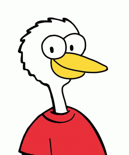 Send Help To A Cartoon Ostrich GIF