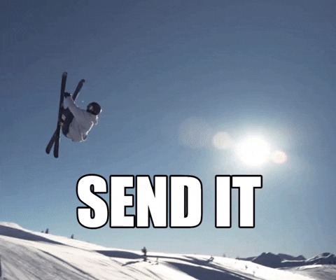 Send It Ski Diving Jump GIF