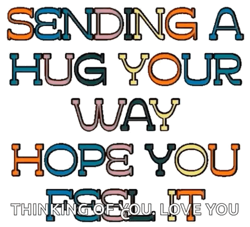 Sending a Hug Card Hope You Feel It