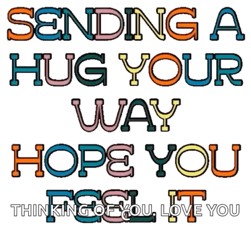 Sending a Hug Greeting Card