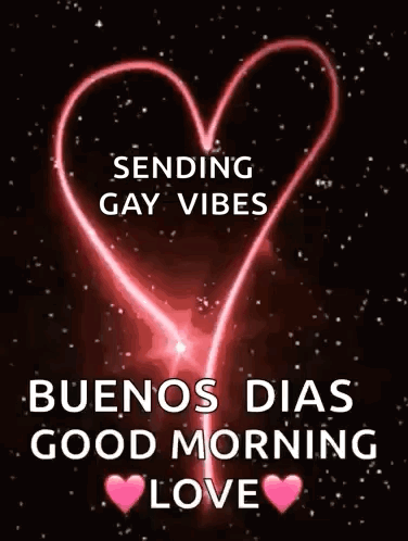 Sending Gay Vibes Good Morning Heart GIF