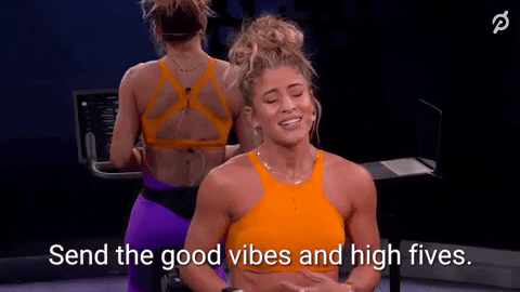 Sending Good Vibes Workout GIF