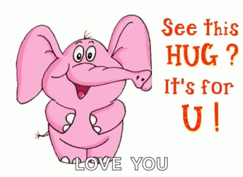 Elephant Sending Hugs GIF