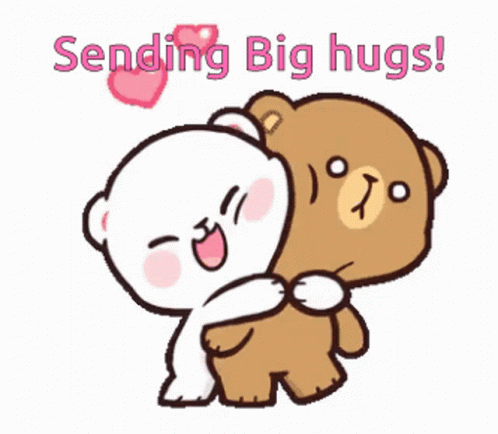 Milk And Mocha Sending Big Hugs GIF