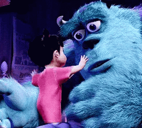 Sully And Boo Monster Sending Hugs GIF