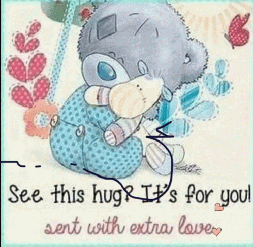 Sending Hugs Teddy Love GIF