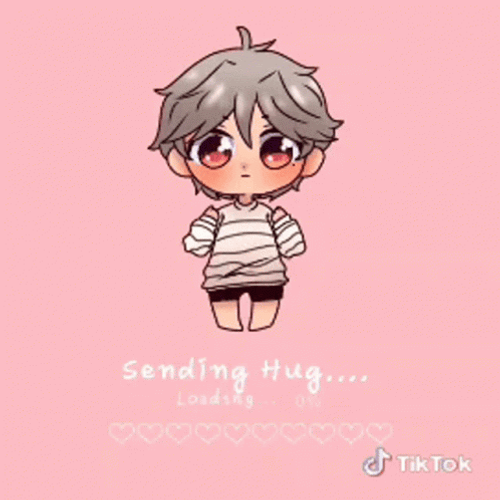 Sending Hugs Anime Boy GIF