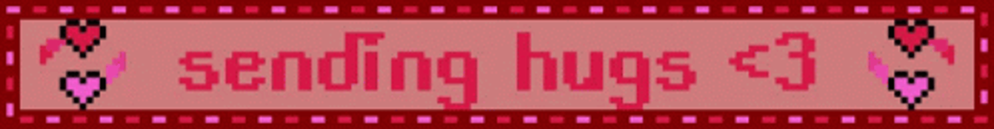 Sending Hugs Heart Blinks GIF