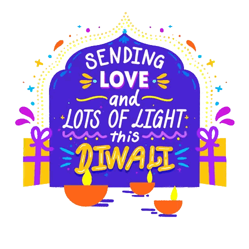 Sending Love and Light Diwali Sign