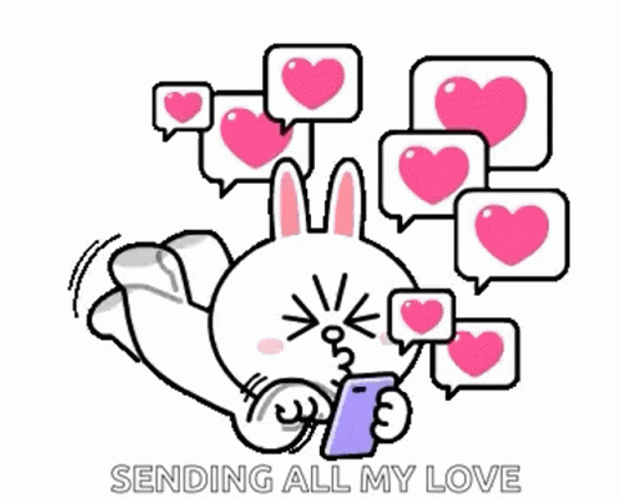 Sending Love Cute Sticker - Sending Love Cute Heart - Discover & Share GIFs