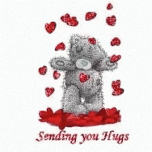 Sending Love Hugs Teddy Bear GIF