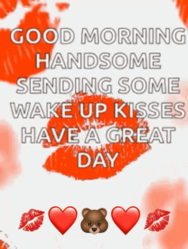 Sending Morning Kisses Have A Great Day GIF