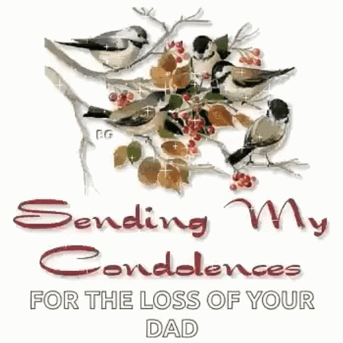 condolences for loss of father