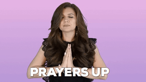 Sending Prayers Prayers Up Pretty Lady GIF