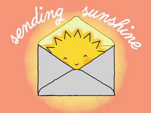 Sending Sunshine Envelope GIF