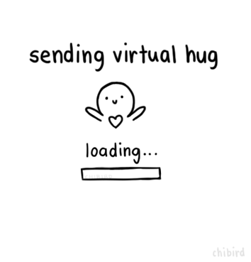 Sending Virtual Big Hugs GIF