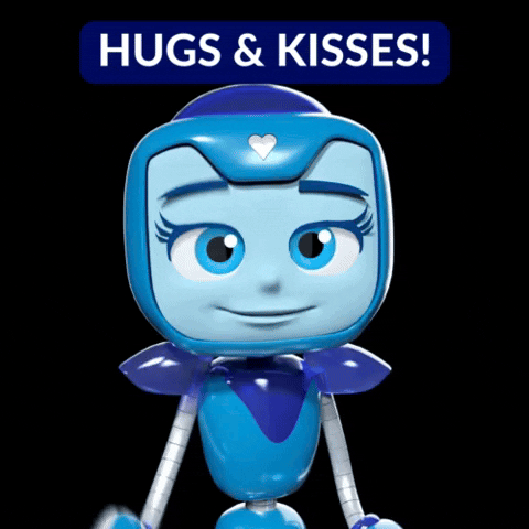 Sending Virtual Hugs And Kisses Super Robot GIF
