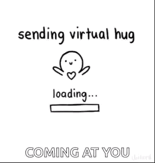 Sending Virtual Hugs Coming At You GIF