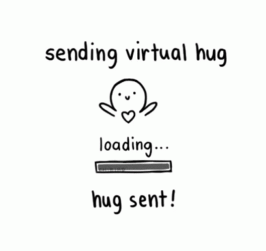 Sending Virtual Hugs Loading GIF