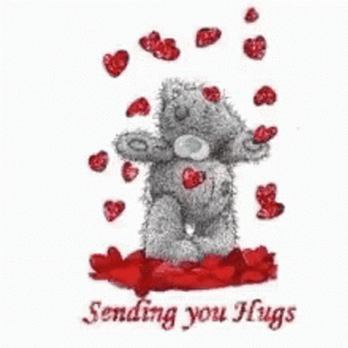 Sending You Hugs Love Hearts Tatty Teddy GIF