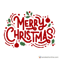 Sendwishonline Merry Christmas Sticker GIF