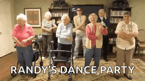 Senior Citizen Dance Party GIF
