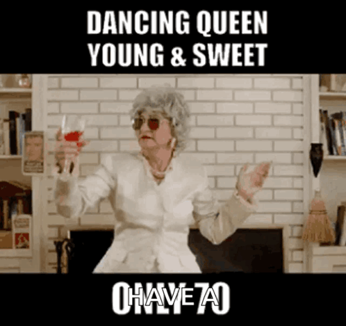 Senior Citizen Dancing Queen GIF