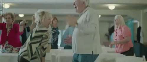 Senior Citizen Give The Best Moves GIF