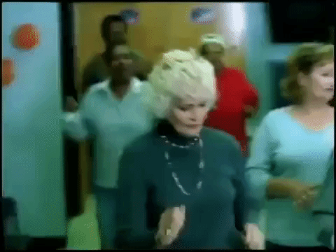 Senior Citizen Group Bad Dancing GIF
