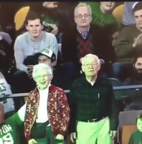 Senior Citizen On A Game Day GIF