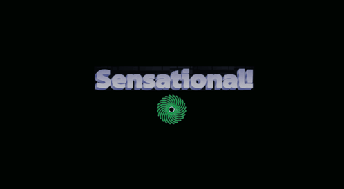 Sensational Logo with Green Swirl