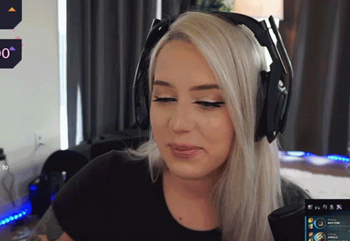 Sensible Chuckle Female Gamer Stream GIF