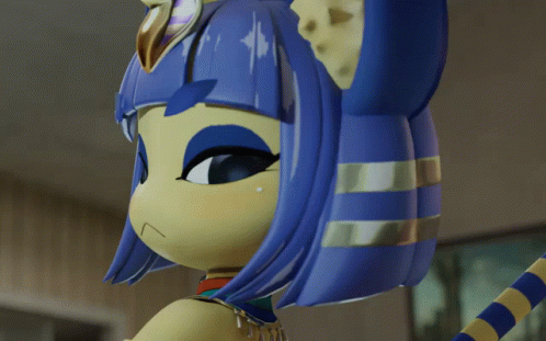Sensual Ankha Slow Motion Wink GIF