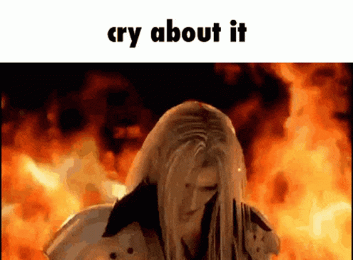 Sephiroth Cry About It GIF