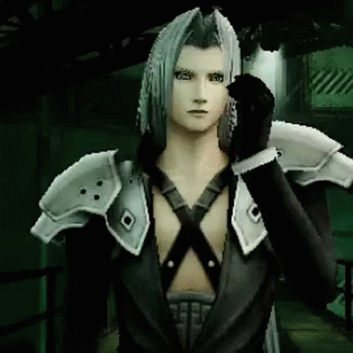 Sephiroth Irritated Call GIF