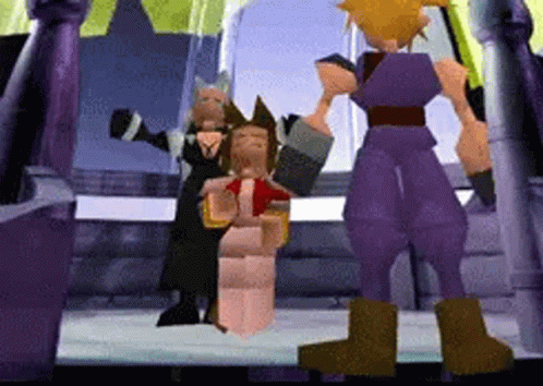 Sephiroth Letting Aerith Go GIF