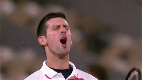 Serbia Djokovic Victory Scream GIF