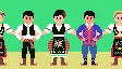 Serbia Folk Dance Cartoon GIF