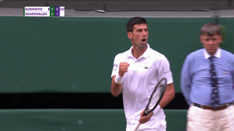 Serbia Roar Wimbledon 2021 GIF